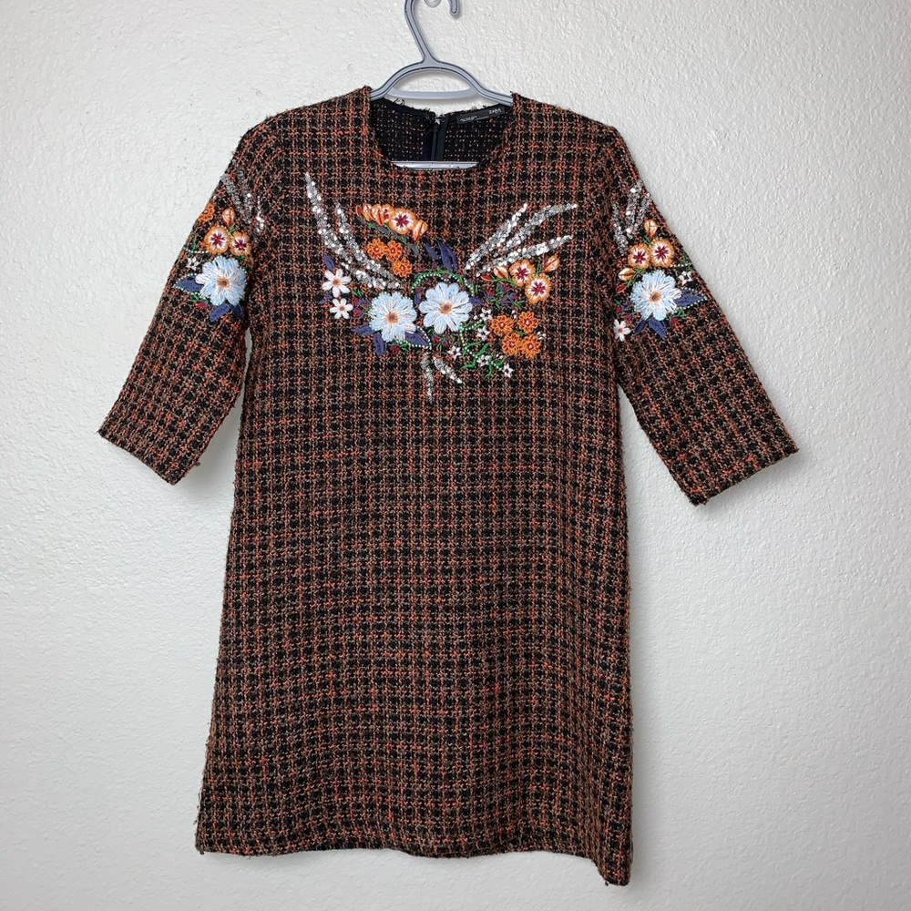 Zara Tweed Shift Dress